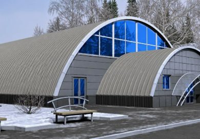 Где применяются арочные сэндвич-панели в современном коммерческом строительстве